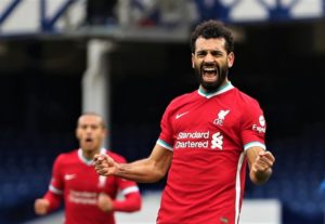 بهدفه اليوم في شباك إيفرتون.. محمد صلاح يدخل نادي الـ 100