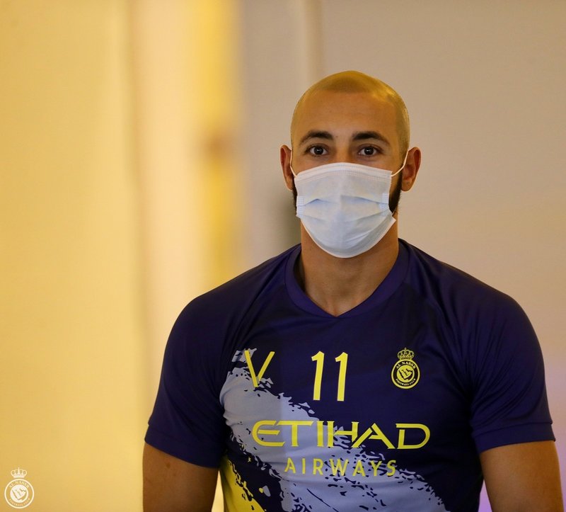 “مرابط” عاد وشارك في التدريبات.. النصر يحتفي بالثلاثي قبل مواجهة