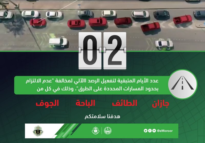 يومان ويبدأ الرصد الآلى لـ”عدم الالتزام بالمسارات” بهذه