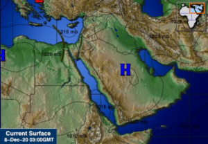 مرتفع جوي يجثم فوق أجواء السعودية