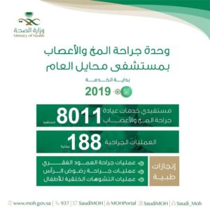 8011 مستفيداً من خدمات وحدة جراحة المخ والأعصاب بمحايل العام