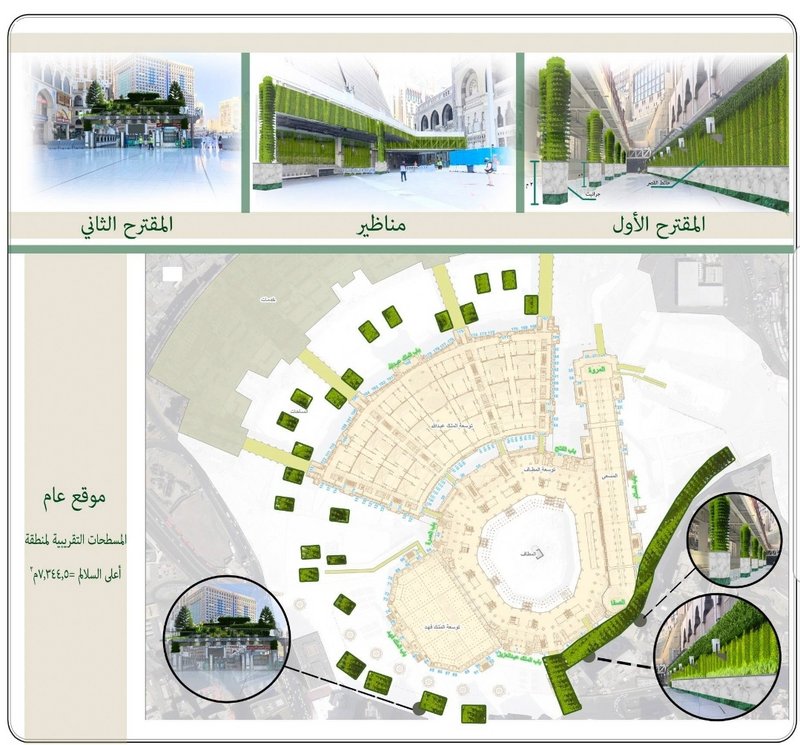 ‏”رئاسة الحرمين” تدرس مقترحًا لتشجير ساحات المسجد الحرام