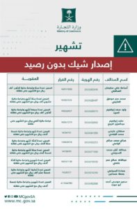 &quot;التجارة&quot; تشهِّر بمُصدري شيكات دون رصيد