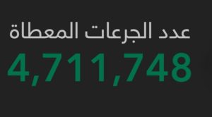 عدد جرعات لقاح “كورونا” المعطاة في السعودية يقترب من 5 ملايين