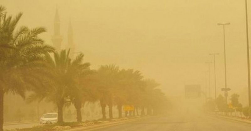 تتأثر الرؤية الأفقية على وسط المملكة وشرقها ومنطقة نجر