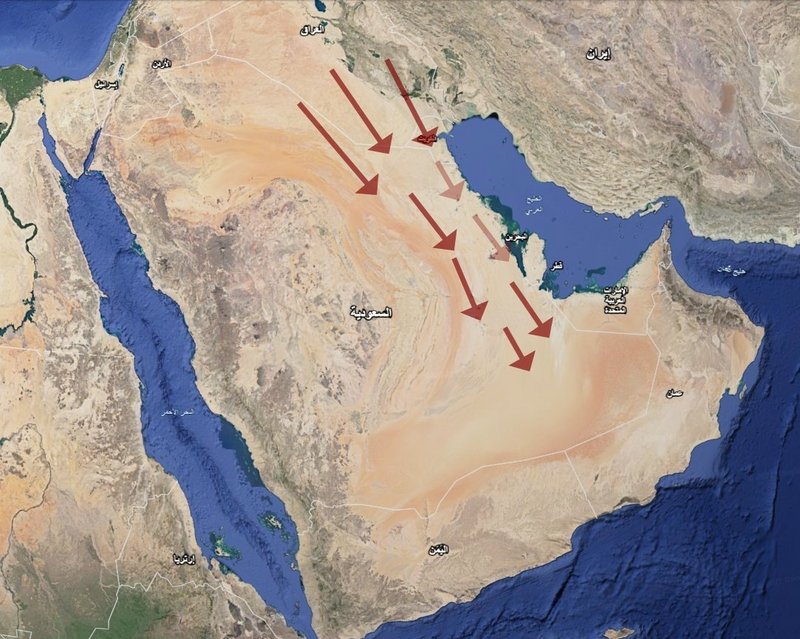 المسند عن رياح البوارح: سكون حتى الجمعة المقبل