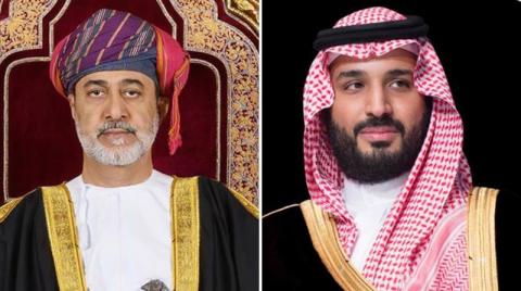 ولي العهد السعودي يتلقى اتصالاً هاتفياً من سلطان عُمان