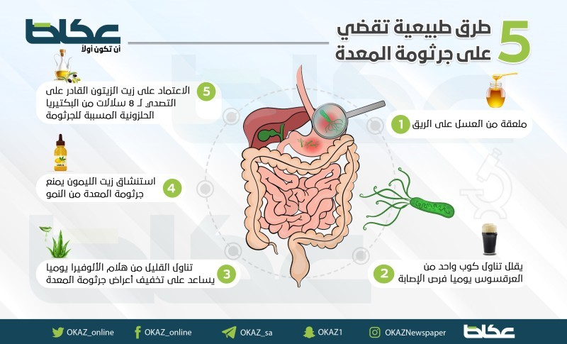 5 طرق طبيعية تقضي على جرثومة المعدة – أخبار السعودية