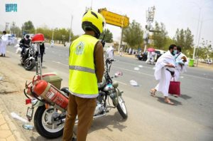 الدفاع المدني يحقق السلامة والحماية في مشعر عرفات ويكمل جاهزيته ف