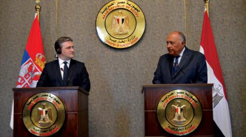 محادثات مصرية ـ صربية في القاهرة تبحث قضايا إقليمية