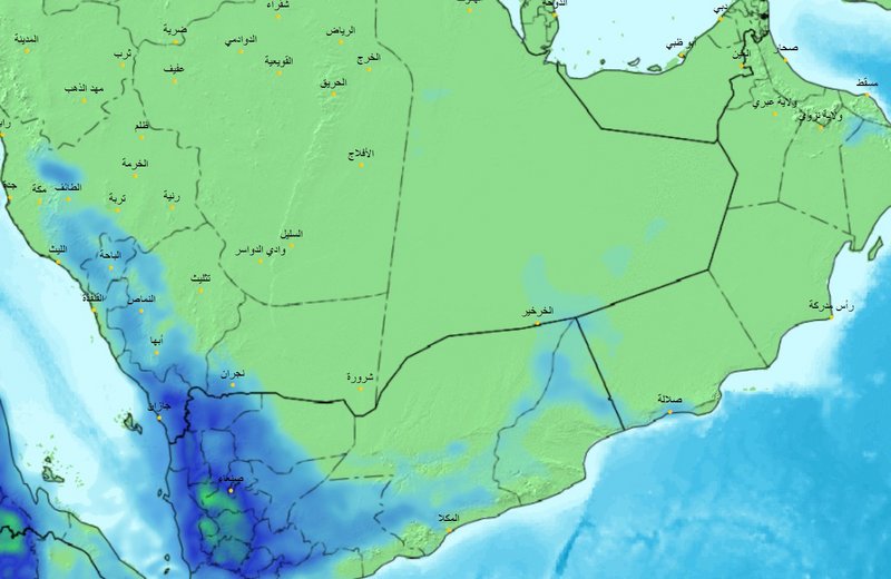 فرص الأمطار والمواقع المتأثرة بالغبار في توقعات “الحصيني” لطقس ال