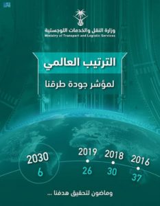 نستهدف المركز السادس عالميًّا في جودة الطرق عام 2030