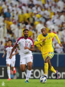 لاعب النصر “تاليسكا” رجل مباراة الوحدة الإماراتي