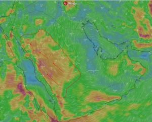 سحب ممطرة على الجوف والحدود الشمالية وتبوك وجازان