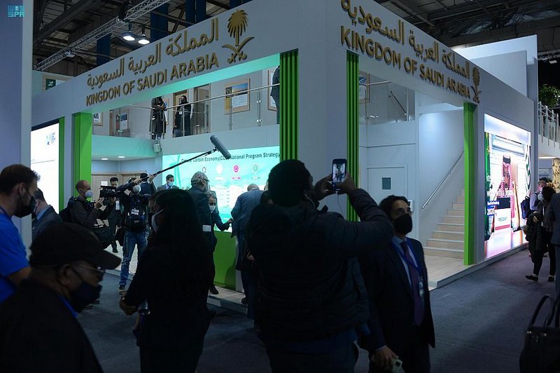 الجناح السعودي في قمة الأمم المتحدة للمناخ COP26 يستقبل الزوار لل