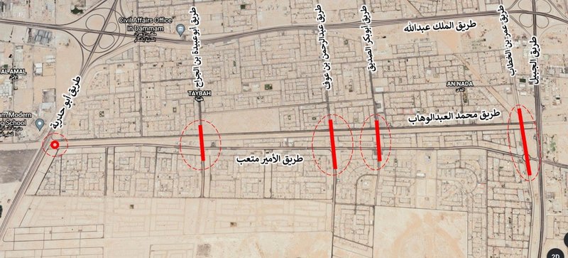 بتكلفة ١٥ مليون ريال.. البدء بمشروع الربط لعدد من الطرق بأحياء ال