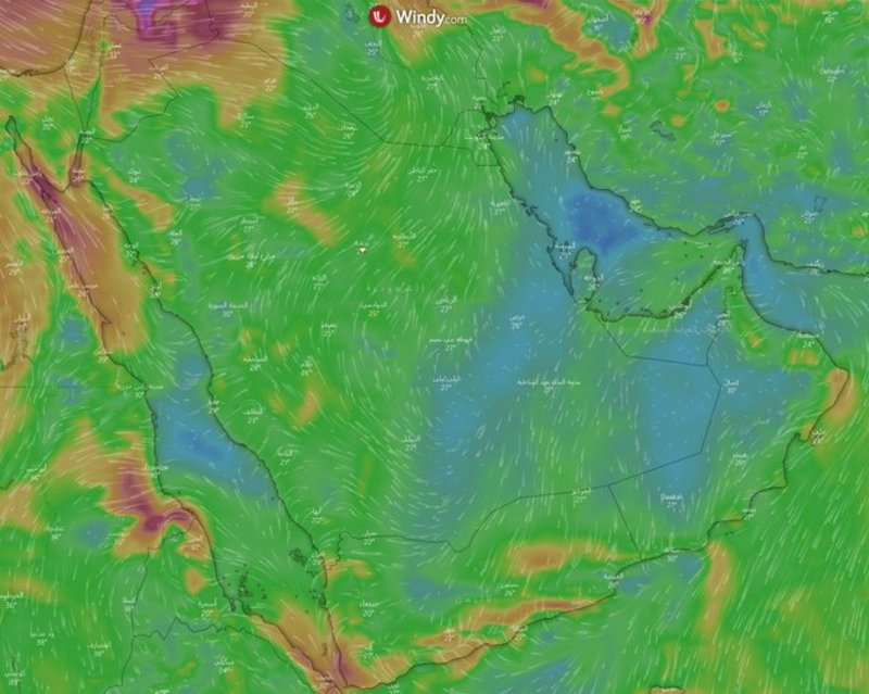 الرياض تودّع الثلاثينيات المئوية حتى نها