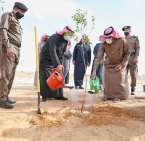 محافظ بقعاء يدشن مبادرة “السعودية الخضراء”