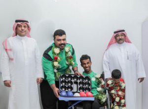 إدارة نادي ذوي الإعاقة بمكة تستقبل البطل ولاعب المنتخب الزهراني