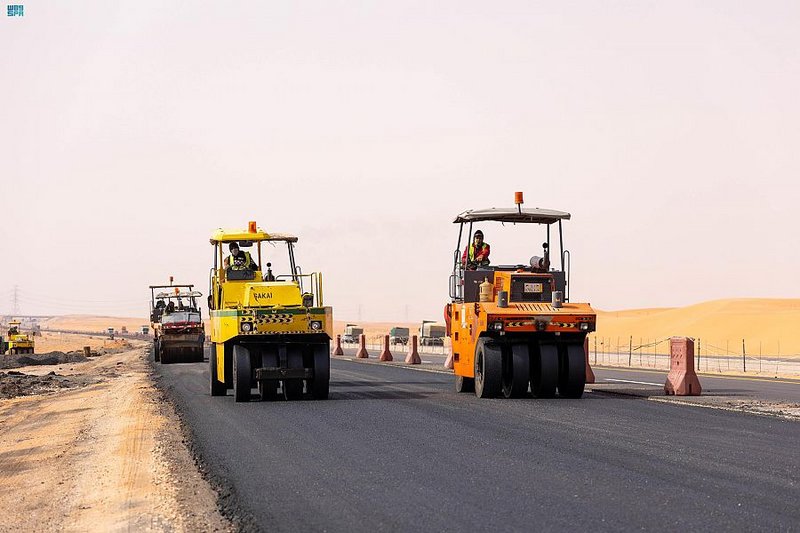 “النقل” تواصل تنفيذ أعمال الصيانة على طريق الرياض- الدمام