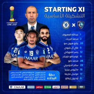 في موقعة نصف نهائي كأس العالم للأندية .. تعرف على تشكيلة الهلال ا