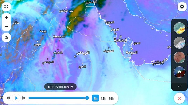 موجات الغبار تدهم الرياض وصور الأقمار الاصطناعية ترصدها