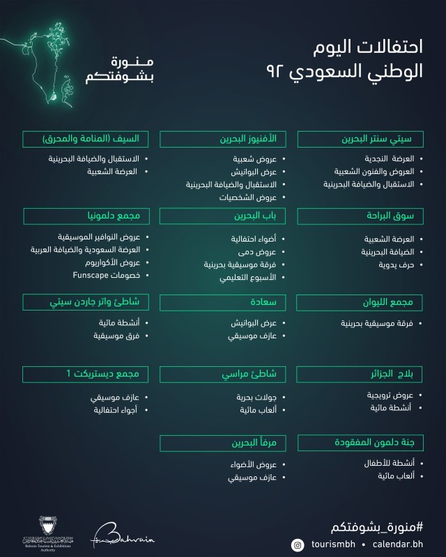 البحرين ترحب بالأشقاء السعوديين للاحتفاء بيومهم الوطني – أخبار السعودية