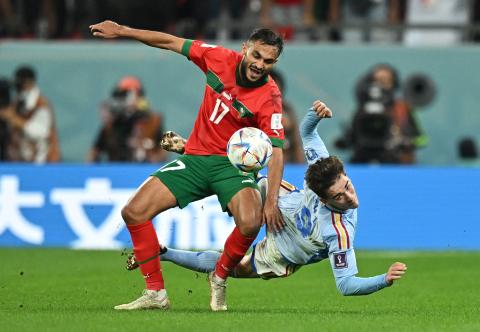 المغرب وإسبانيا دون أهداف في الشوط الأول