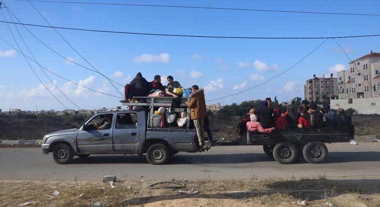 غزة: الأمم المتحدة تدعو إلى زيادة المساعدات بشكل عاجل وسط نزوح جماعي جديد إلى رفح